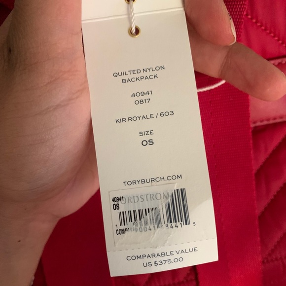 HP3 New ♥️ Tory Burch Quilted Nylon Backpack - Picture 4 of 14